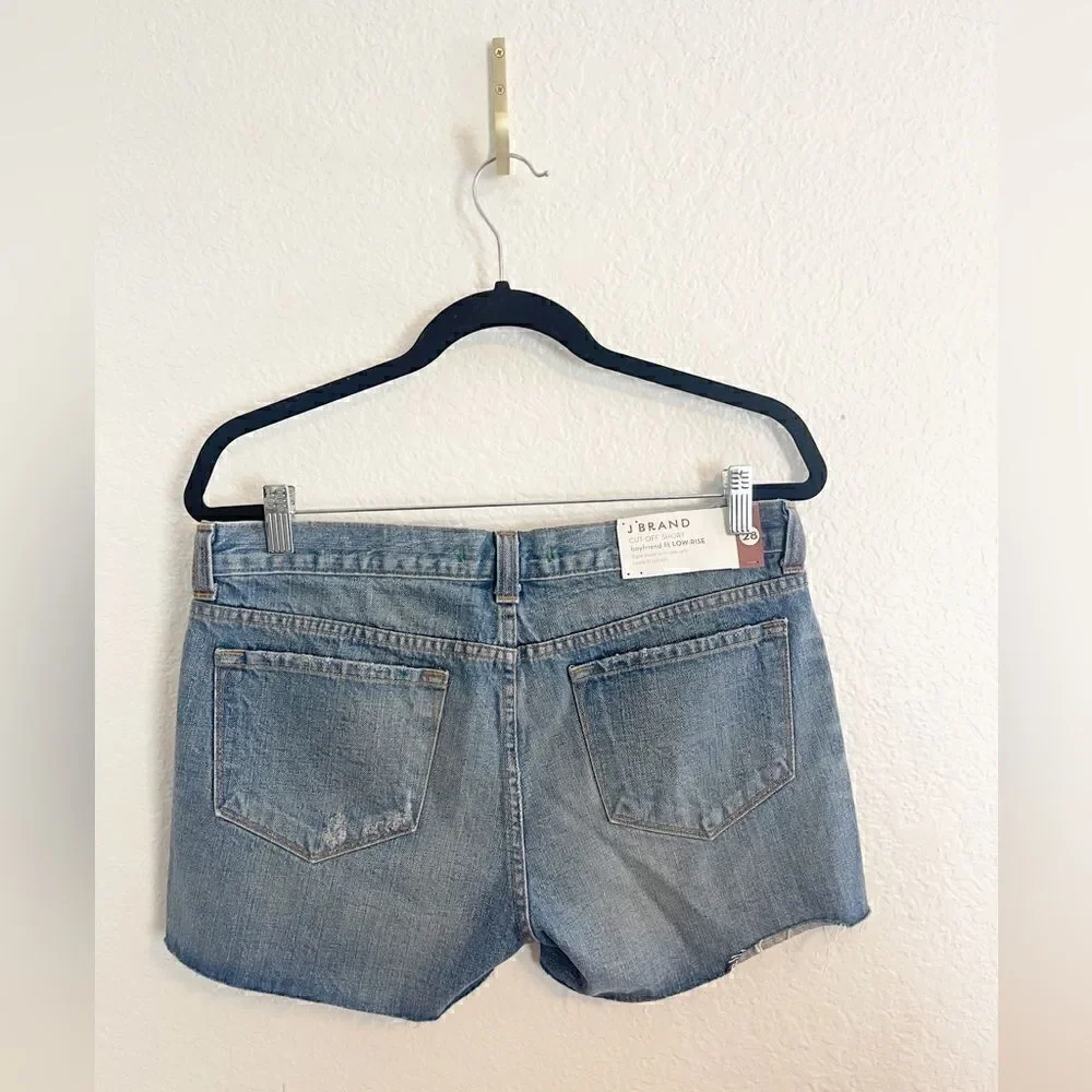 J Brand Cut Off Denim Shorts distressed boyfriend Sz 28 NWT - Picture 3 of 6